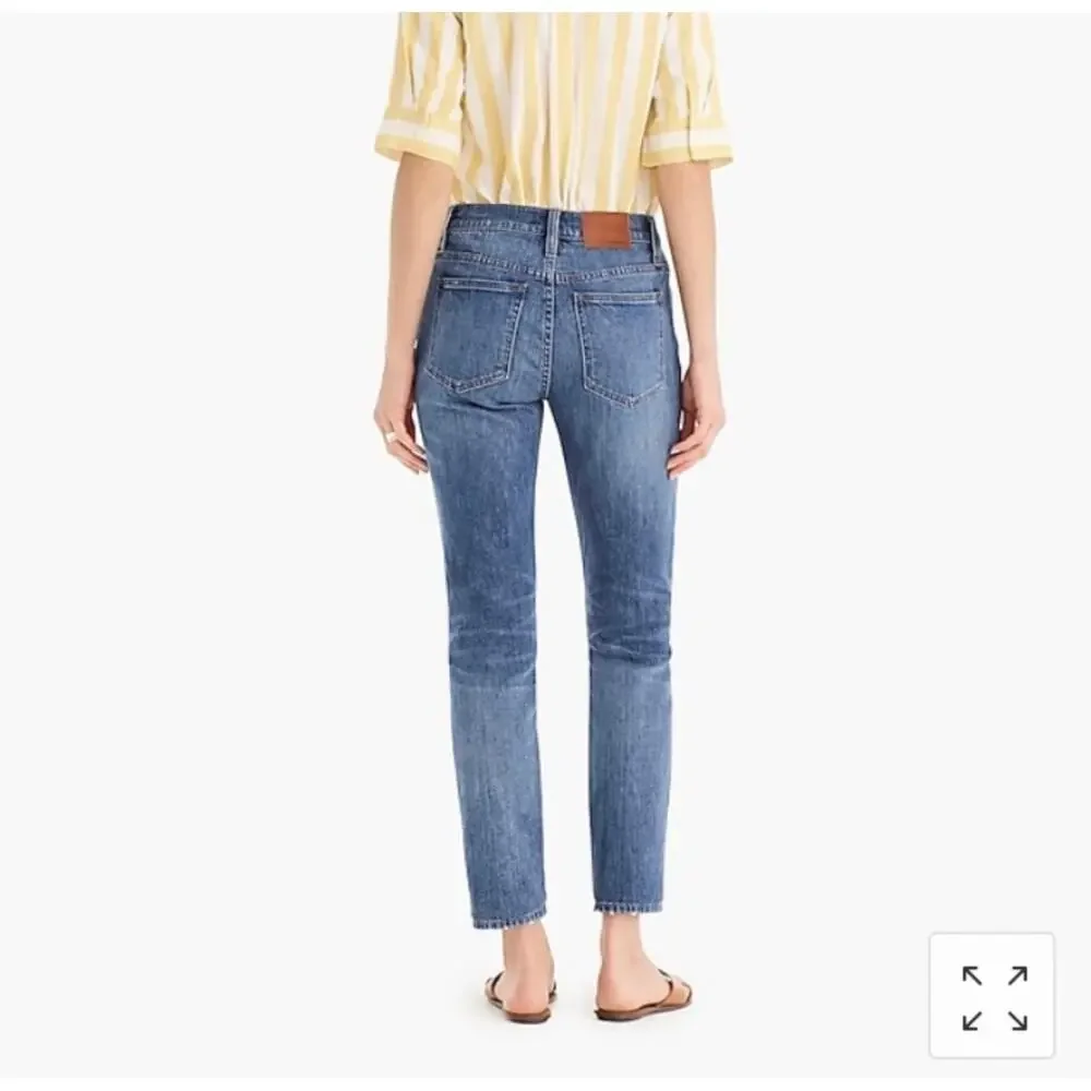 J Crew Slim Broken-in Boyfriend Jeans Size 28 Distressed K8462 Blue